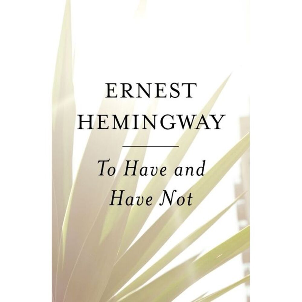 To Have and Have Not -- Ernest Hemingway